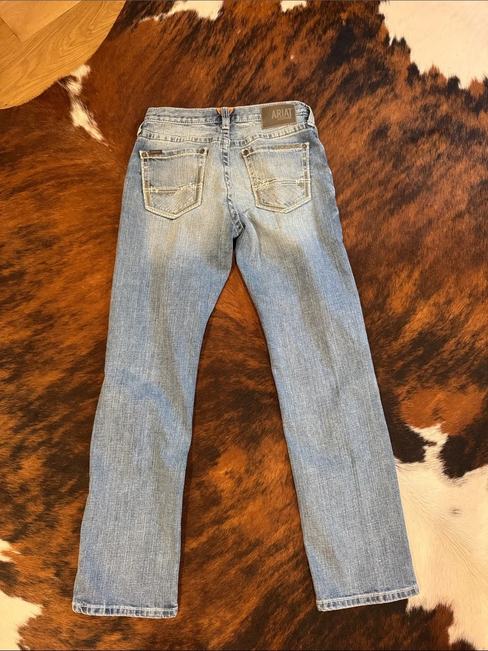 Ariat Faded Light Blue Straight Leg Jeans